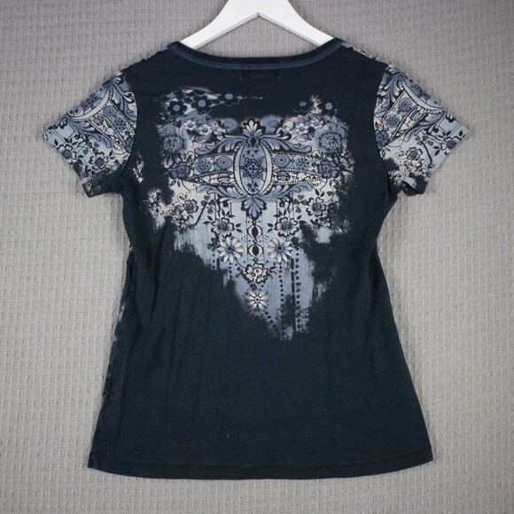 Vanilla Sugar Metal Rhinestud y2k 2000s Top - Picture 2 of 7